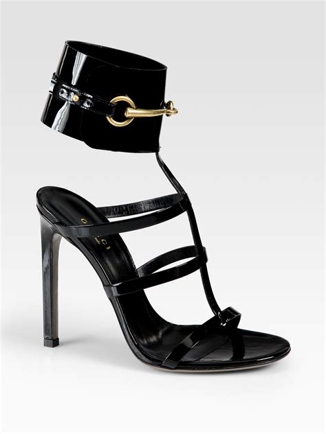 gucci ankle strap flat sandals|Gucci high heels sandals.